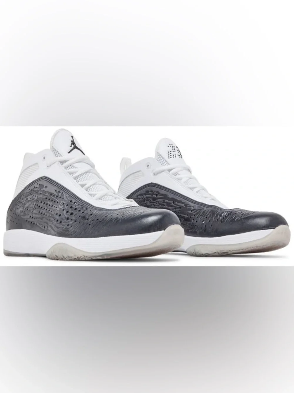 Air Jordan 2011 White Black Sneakers Mens 436771-101 Sz 12
